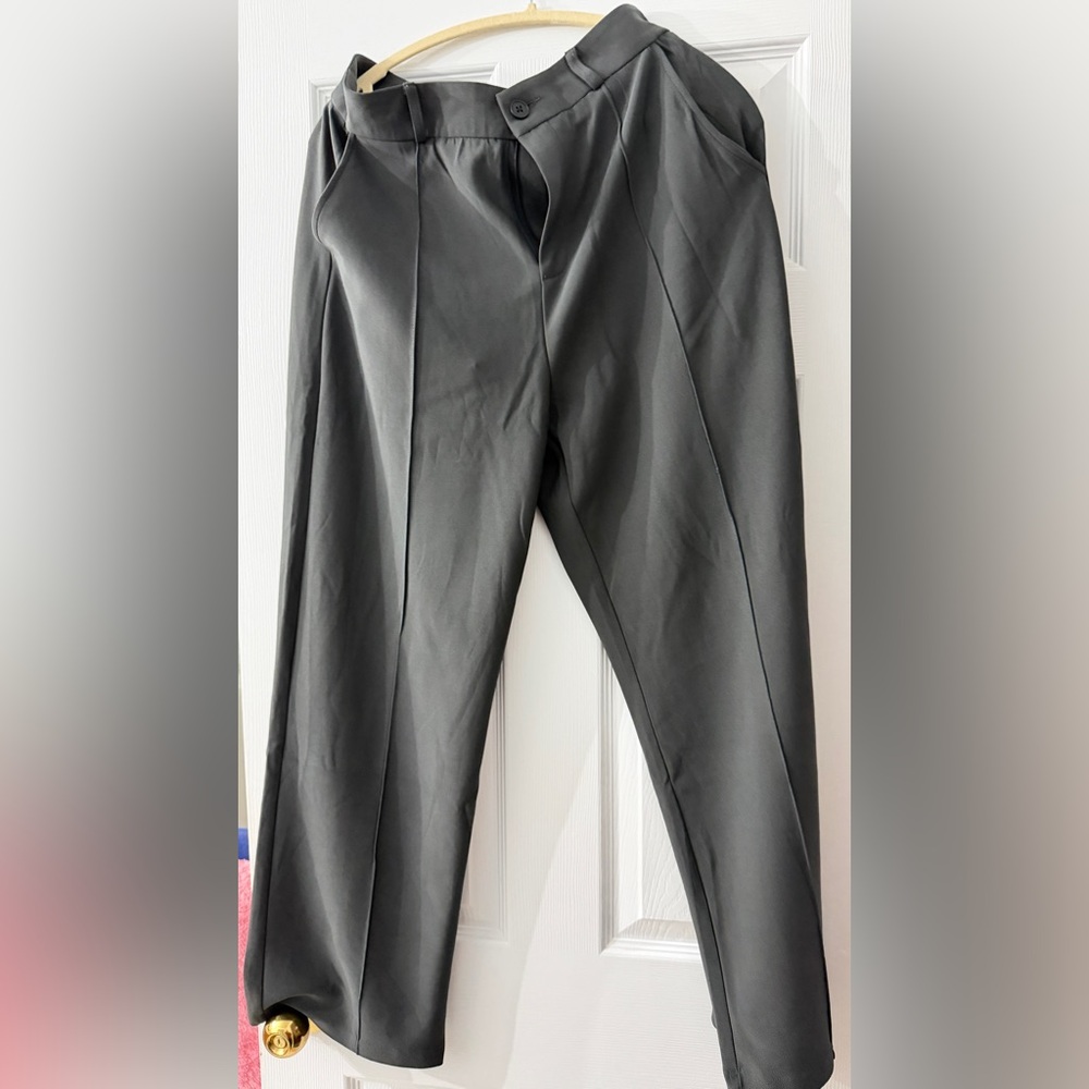 High-Waisted Wide Leg Dress Pants